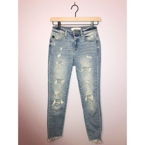 High Waisted Distressed Jeans from KanCan
